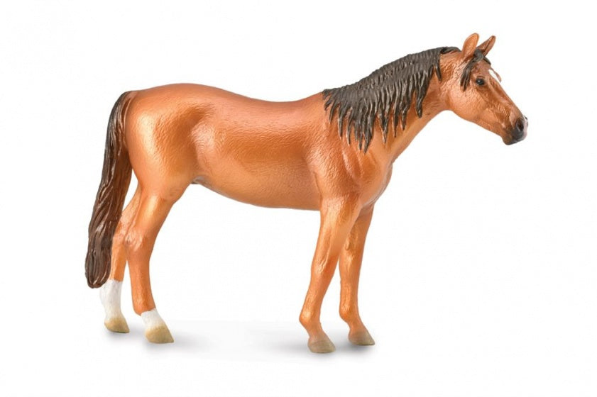 speelfiguur paard merrie bruin 16 x 11 cm