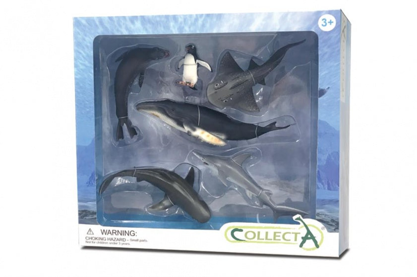 speelset zeedieren Deluxe Window Box 6-delig