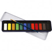 aquarelverfset met penseel 14-delig multicolor
