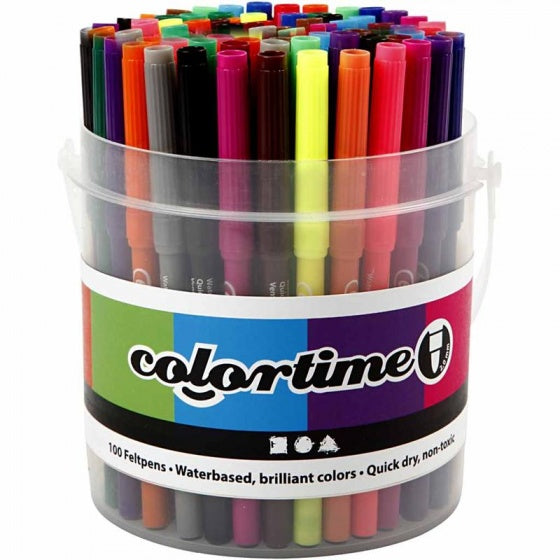 emmer stiften lijndikte 2 mm multicolor 100 stuks