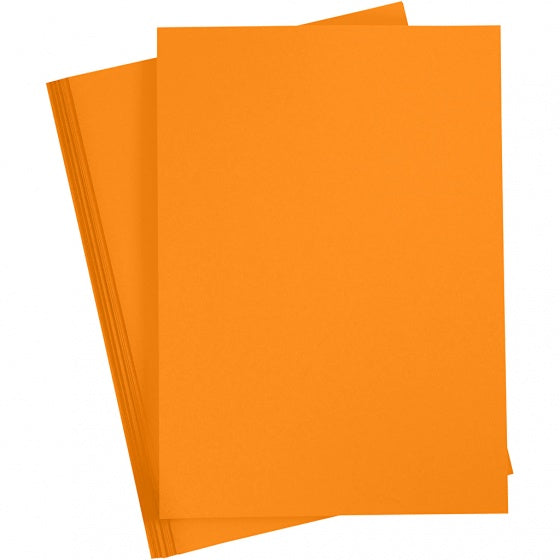 karton oranje A4 180 gram 20 vellen