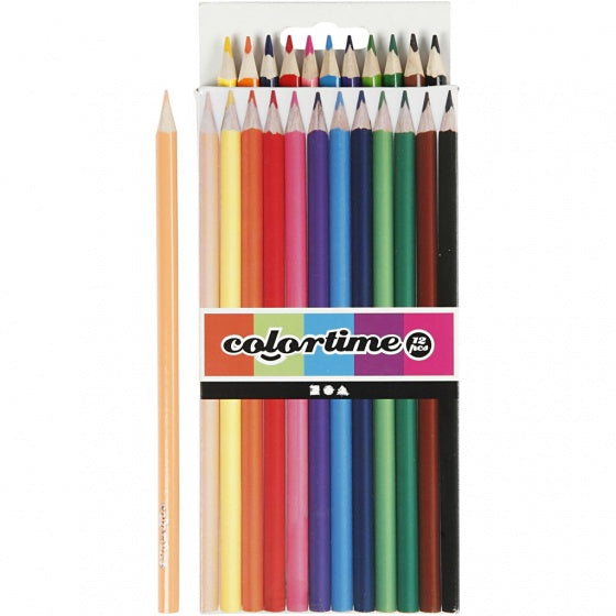kleurpotloden 3 mm vulling multicolor 12 stuks