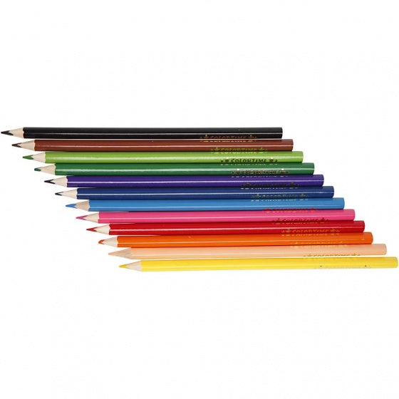 kleurpotloden 3 mm vulling multicolor 12 stuks