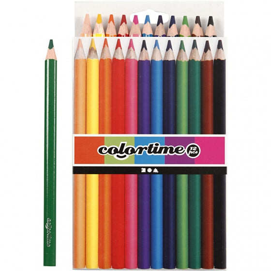 kleurpotloden Jumbo 5 mm vulling multicolor 12 stuks