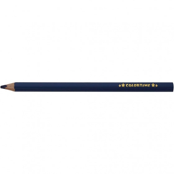 kleurpotloden Jumbo 5 mm vulling navy 12 stuks