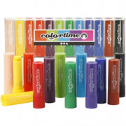 krijt multicolor 8 cm 12 stuks