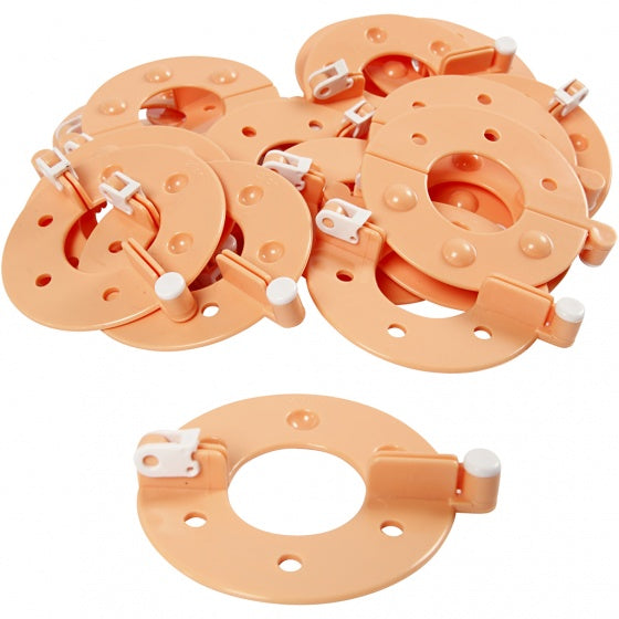 pom-pom maker 12 stuks oranje
