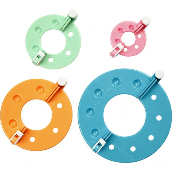 pom-pom maker 4 stuks