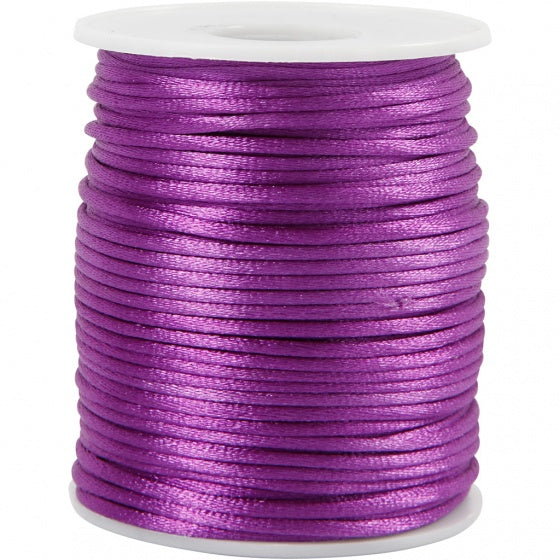 satijnkoord paars 50 meter