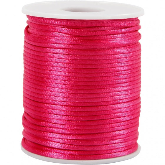 satijnkoord roze 50 meter