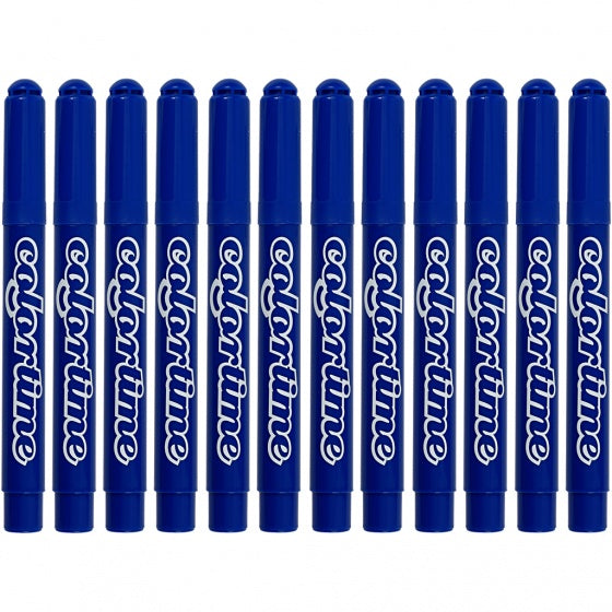 stiften lijndikte 5 mm blauw 12 stuks