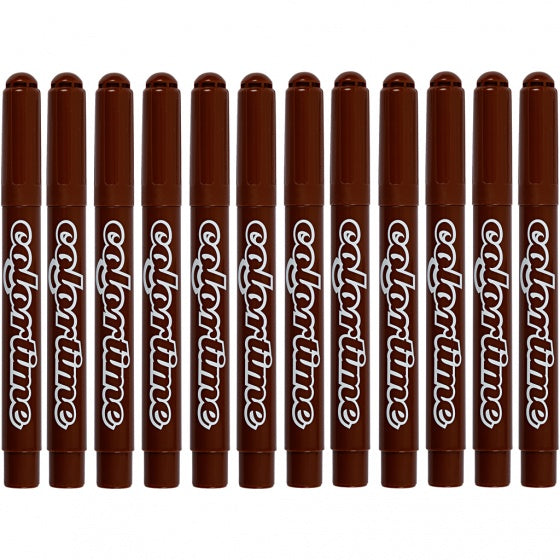stiften lijndikte 5 mm bruin 12 stuks