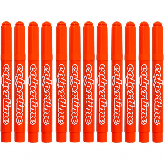 stiften lijndikte 5 mm oranje 12 stuks