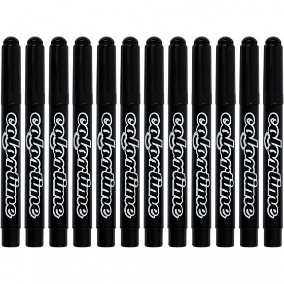stiften lijndikte 5 mm zwart 12 stuks