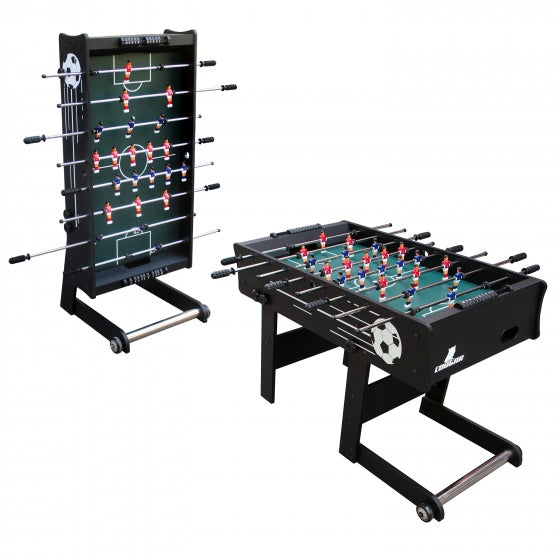 tafelvoetbalspel 121 x 61 x 81 cm zwart