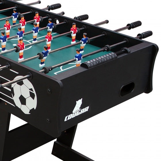 tafelvoetbalspel 121 x 61 x 81 cm zwart