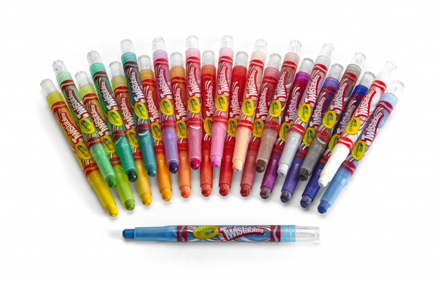 draaiwaskrijtjes kleur 24 stuks