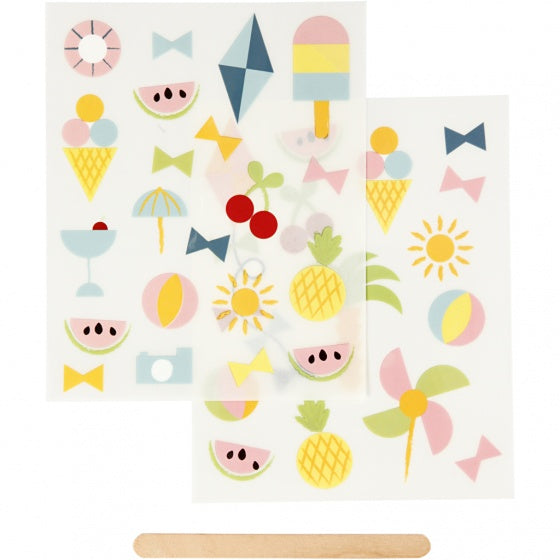 rub-on stickers zomer 12 x 15