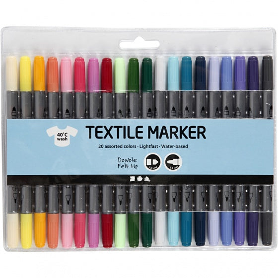 20 textielstiften