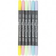 colortime dubbelstiften 6 stuks lichte kleuren