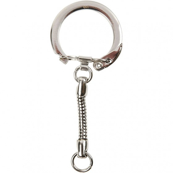 metalen sleutelhanger 5 stuks 6 cm