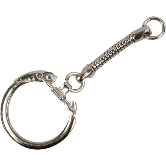 metalen sleutelhanger 5 stuks 6 cm