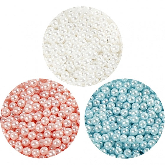 parelfoamklei blauw/roze/wit 4-delig