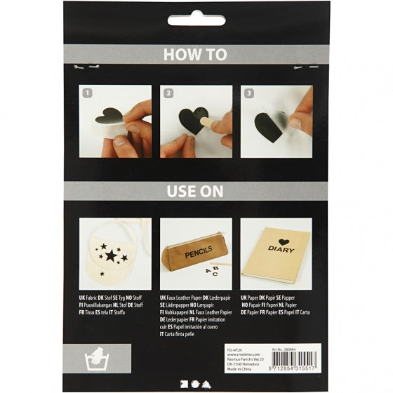 rub-on stickers hartjes 12 x 15