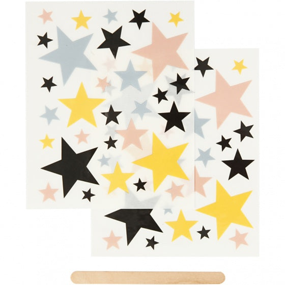 rub-on stickers sterren 12 x 15