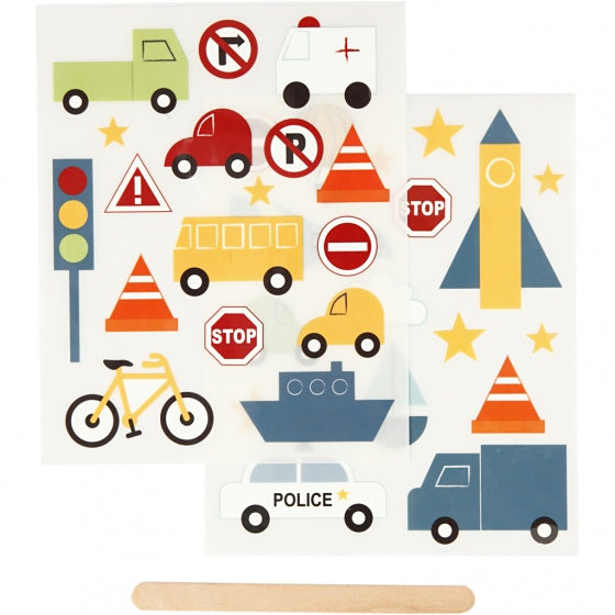 rub-on stickers verkeer 12 x 15