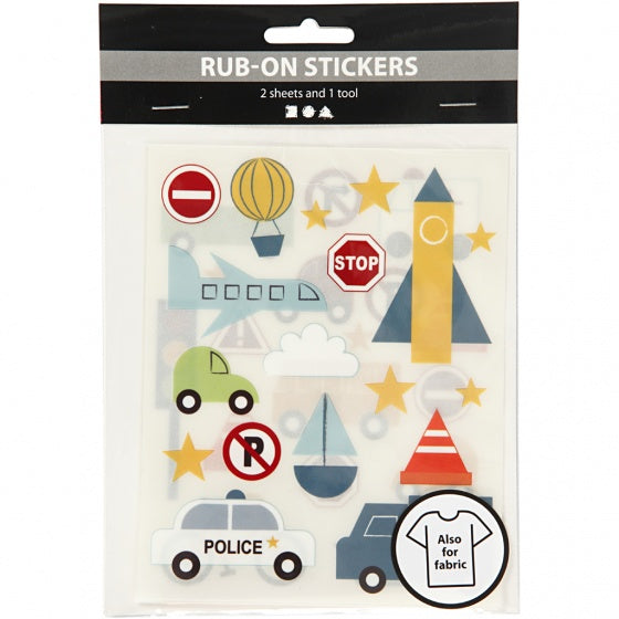 rub-on stickers verkeer 12 x 15