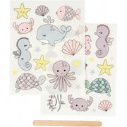 rub-on stickers zeedieren 12 x 15