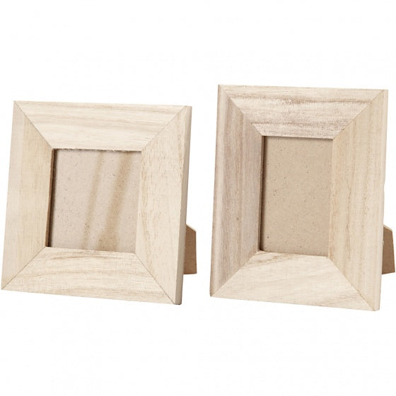 fotolijsten Keizerin 10/11 cm hout blank 2-delig
