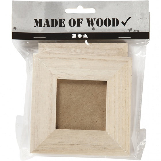 fotolijsten Keizerin 10/11 cm hout blank 2-delig