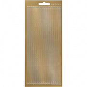 foliestickers rand 17 stuks goud 21 cm