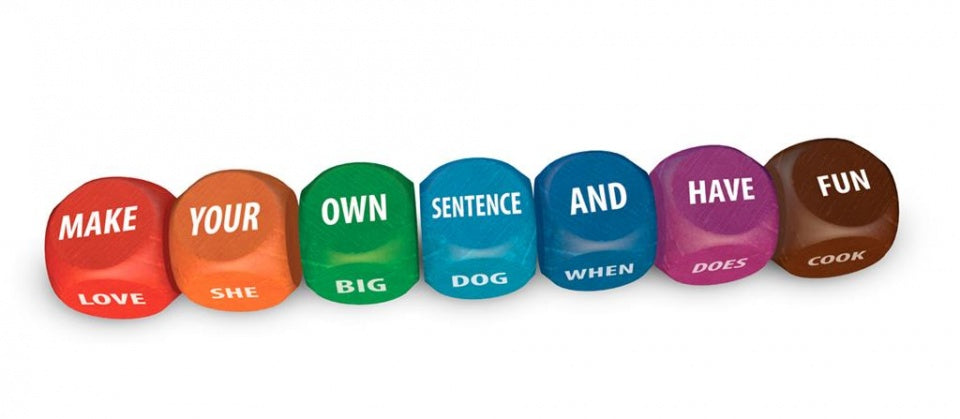 Rolling Cubes Star words 7 x 7 x 7 cm reisspel