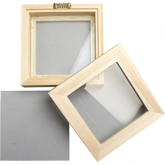 houten fotolijst 3D dubbel glas 12
