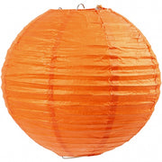 lampion rijstpapier 20 cm oranje per stuk