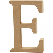 letter E MDF 13 cm