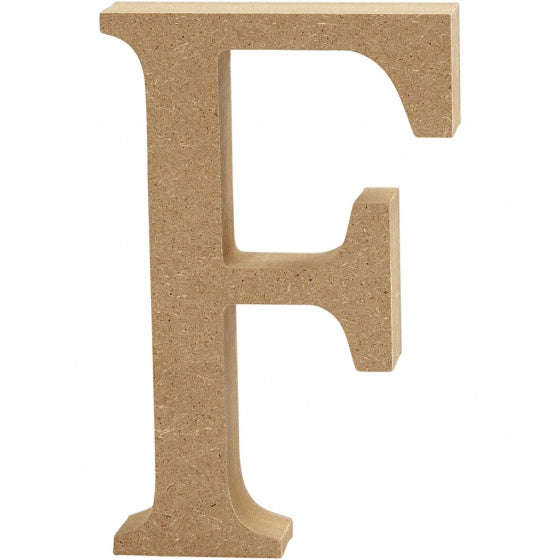 hoofdletter F MDF 13 cm