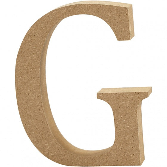 hoofdletter G MDF 13 cm