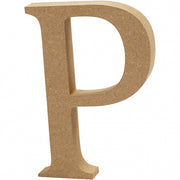 letter P MDF 13 cm