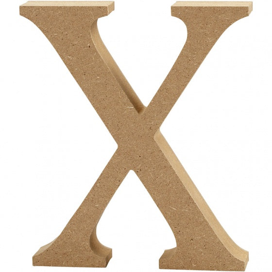 letter X MDF 13 cm