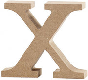 letter x MDF 8 cm