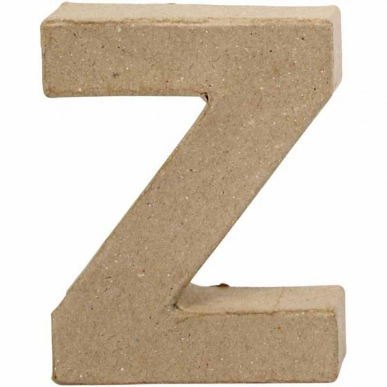 letter Z papier-mâché 10 cm