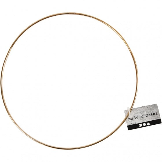 metalen draadring 3 mm goud 20 cm per stuk