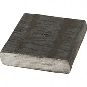 metalen voet 4 x 4 cm zilver per stuk