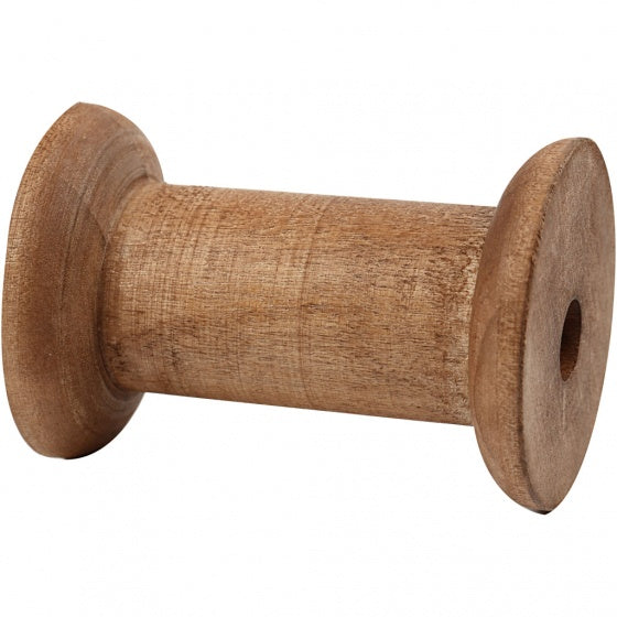 spoelen Vintage hout 30/48 x 70 mm bruin 10 stuks