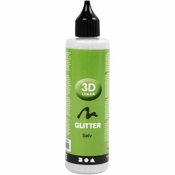 3D liner 100 ml zilver