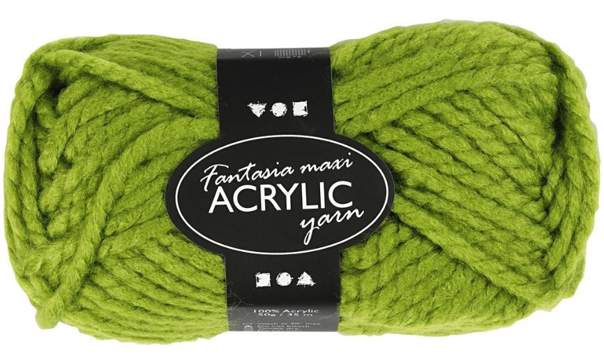 acrylgaren groen 35 m. 50 gram